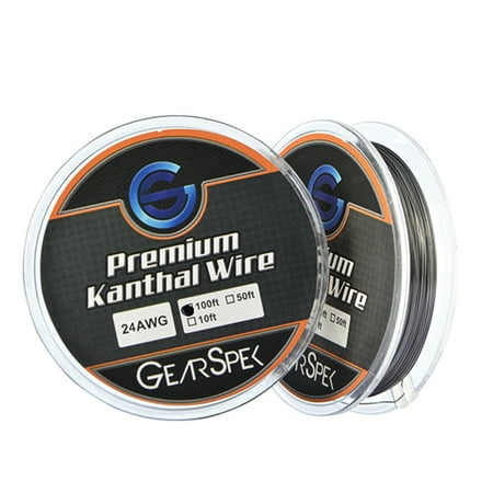 100 ft 24 AWG Gauge Kanthal Resistance Wire (Best Kanthal Wire For Vaping)