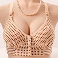 thumbnail image 3 of Aofany Wirefree Bras for Women, Plus Size Front Closure Printed Bra Wirefreee Extra-Elastic Bra Adjustable Shoulder Straps Everyday Bras 36B/C-46B/C, 3 of 3