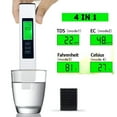 thumbnail image 4 of GJX 2025 All-New 4 in 1 TDS Meter Digital Water Tester, Multi-Function Digital Water Purity Tester, 0-9990 PPM Meter Water Quality Tester for Drinking Water, Tap, Well, Pool, Aquarium (White), 4 of 4