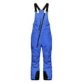 thumbnail image 5 of Girls Insulated Ski Overalls, Kids Adjustable Strap Snow Pants with Multiple Pockets, Waterproof Snowsuit for Snowboarding and Winter Play, Age 4-13 Years Blue 150, 5 of 7
