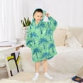 thumbnail image 6 of joogoo Blanket Hoodie for Green Palm Trees Oversize Sweatshirt 3-14 YR L, 6 of 7