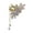 1, variant on Rhinestones Hair Clip With Beaded Fringe Durability Metal Hair Accessory