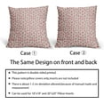 thumbnail image 6 of Pink Cream Pillow Covers 18x18 Set of 2 Boho Design Polka Dot Throw Pillows Modern Brush Strokes Print Decorative Pillowcase Square Cushion Cover Linen Case for Home Sofa Couch Bed, 6 of 6