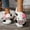 Black, variant on Women Slippers for Home House Funny Plush Black Winter Animal Indoor Warm Slippers Clogs for Women 36