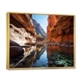thumbnail image 2 of Designart "Canyon Magic Stream" Landscapes Floater Framed Wall Art Living Room, 2 of 7