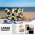 thumbnail image 3 of Yiaed Sunflowers Country Print Large Capacity Beach Travel Bag - Waterproof Zipper Vacation Tote for Sandproof Storage, and Camping, 3 of 5