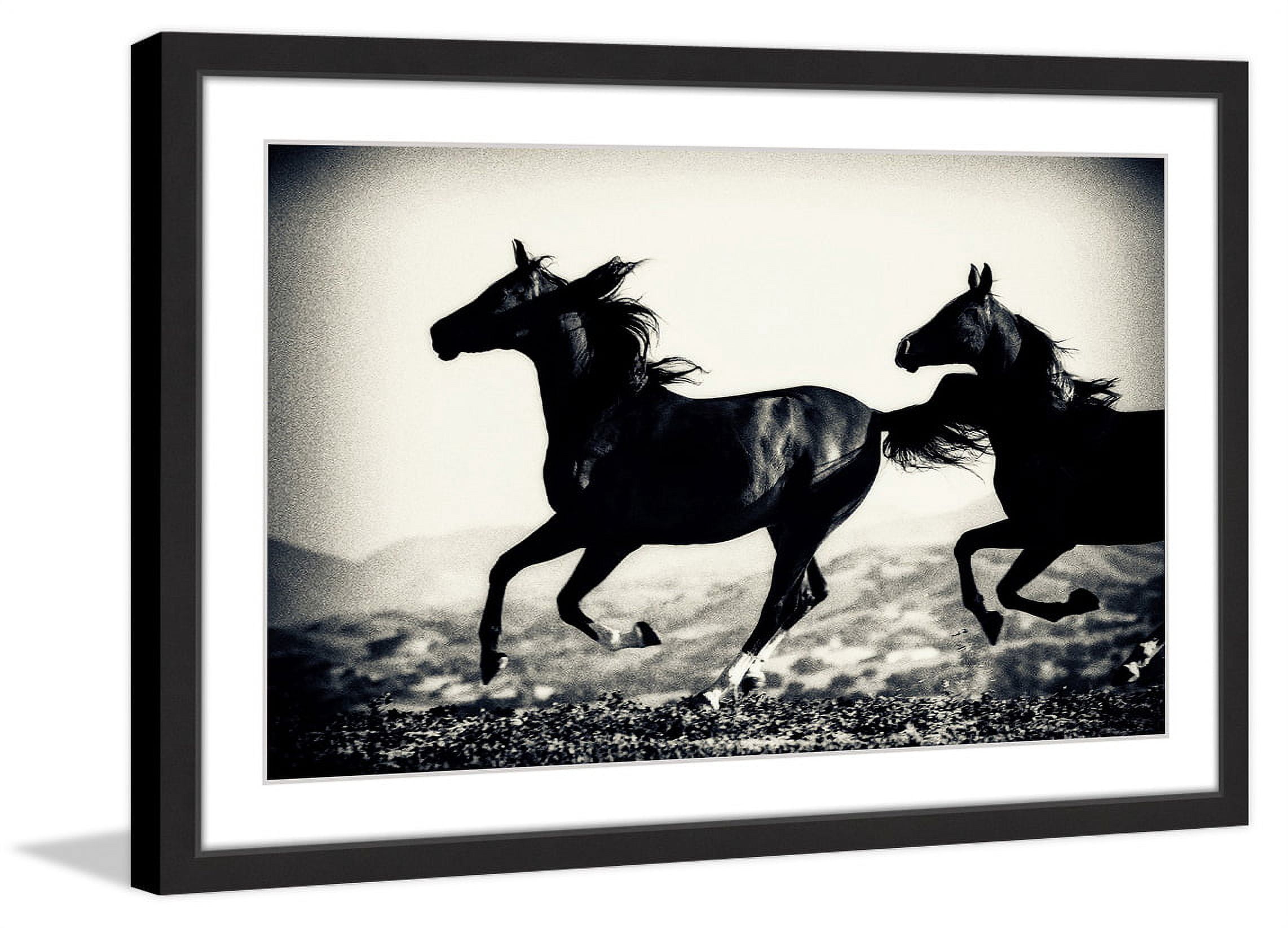 "Galloping Friends" Framed Painting Print