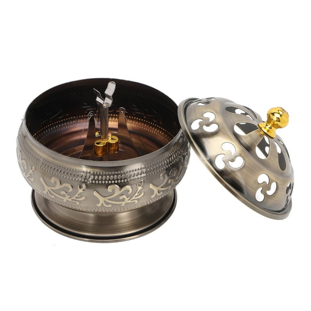 Estante de metal para quemar incienso, bote de incienso de bronce, 12 aleación, bote de incienso, elegante estética