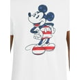 thumbnail image 4 of Disney Men's and Big Men's Patriotic Mickey Mouse Graphic Tee, Sizes S-3XL, 4 of 5