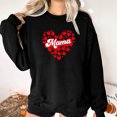 thumbnail image 5 of Penkiiy Mama Sweatshirt Long Sleeve Cheer Mom Shirt for Baseball Football Soccer Baketball Dance Sport Pullover Top M Black, 5 of 7