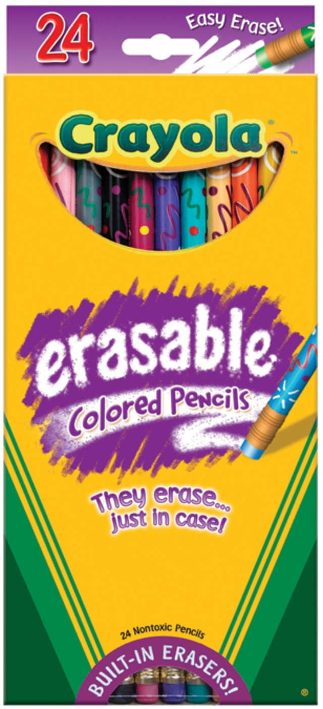 Crayola Erasable Colored Pencils 24 Pkg Long 68 2424