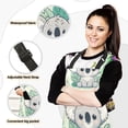thumbnail image 2 of Cute Cartoon Koala 5 Pcs Kitchen Set Heat Resistant Oven Mitts and Non-Slip Pot Holders with Adjustable Cooking Apron, 2 of 6