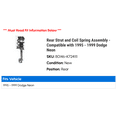thumbnail image 2 of Rear Strut and Coil Spring Assembly - Compatible with 1995 - 1999 Dodge Neon 1996 1997 1998, 2 of 2