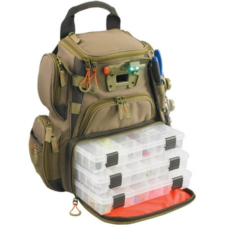 Wild River Tackle Tek Recon Lighted LED Tackle Backpack with 4 Trays
