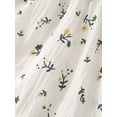 thumbnail image 7 of Fdqin Girls Summer Dress Floral Ruffle Square Neck Sleeveless A-Line Cute Sundress for Beach Party, Green Floral,5-6Y, 7 of 7