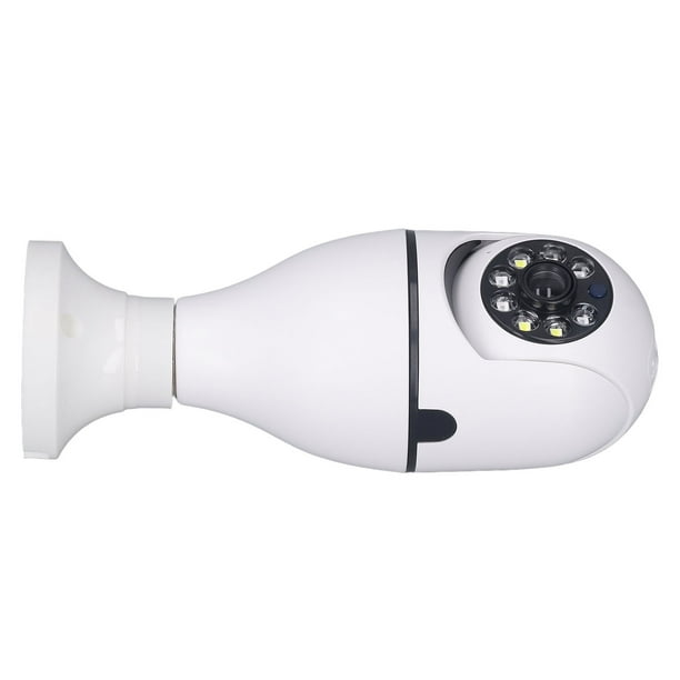 Cámara de vigilancia Wifi Jadeshay con bombilla inalámbrica funcionalidad inteligente color Blanco