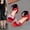 Red, variant on Fesfesfes Girls' Dressy Dance Sandals Fashion Girls' Sandals Roman Shoes High Heels Students' Adjustable Ankle Strap Shoes Children's Sandals