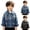 Black, variant on YUANxueke Boys Denim Jacket Fashion Vintage Button Down Collared Coat Casual Long Sleeve Ripped Jean Jacket for 18M-14Y