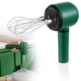 thumbnail image 2 of HWHCGZ 1Pc Cordless Hand Mixer USB Rechargeable Handheld Mixing With 3 Speed Control 304 Stainless Egg &Balloon Whisk for Baking Pancakes,Blackish Green*`, 2 of 7