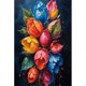 thumbnail image 1 of Kit Pintura Por Números Sobre Lienzo Arte Al Óleo Artesanal Tulipanes Coloridos Del 40x60cm, 1 of 9