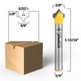 thumbnail image 3 of Grooving Router Bit Set - 1/4" Shank - Yonico 17155q, 3 of 13