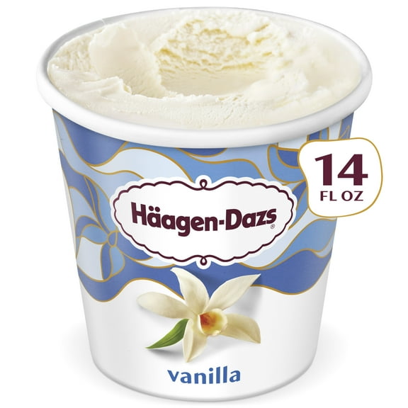 Haagen Dazs Vanilla Ice Cream, Gluten Free, Kosher, 14 oz