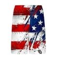 thumbnail image 4 of Chiccall Mens Shorts Independence Day Flag Printed Shorts Elastic Waist Drawstring Summer Beach Swim Trunks with Pockets, 4 of 6