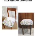 thumbnail image 6 of Spring Summer Floral Wild Flowers Chair Seat Covers for Dinning Room 4 Pack,Colorful Field Blooming Flowers Watercolor French Comfortable Stretch Chair Slipcovers Cushion Protector for Banquet Kitchen, 6 of 6