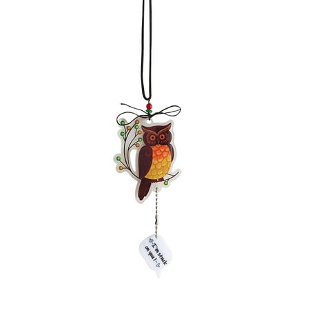 

VerPetridure Double Sided Printed Owl Car Pendant Gift Home Creative Animal Decoration B New Painted Bird Pendant Gift Home Creative Bird Group Decoration