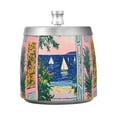 thumbnail image 7 of Yayeee Ashtray with Lid for Cigarette Smokeless Stainless Steel Home Ash Holder, Colorful Seaside, 7 of 7