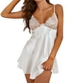 thumbnail image 1 of Gibobby Lencería sexy Lenceria Extreme Sexy Dessous New Luxury Sexs Color negro Mujeres Sexy Liguero Lencería Sex Bra And Panty Sets(Blanco, XL), 1 of 5