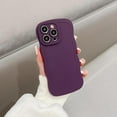 thumbnail image 2 of Case for iPhone 15 Plus Case, Wave Curly Frame Design for Women Girls, Cute Wavy Phone Case, Soft TPU SLiquid Silicone Camera Protection Phone Cover for iPhone 15 Plus, Dark Purple, 2 of 12