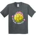 thumbnail image 3 of Inktastic Softball Princess Tiara Youth T-Shirt, 3 of 5