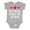 AC-Heather Grey, variant on My Uncle Loves Me to Bits Boys or Girls Baby Bodysuit