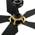 thumbnail image 5 of SMAAIR 52" Balck and Gold Ceiling Fan with Remote Dimmable LED Light 5 Blades, 5 of 8