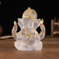 thumbnail image 2 of Estatuilla de a, Fengshui indio, estatuas , adornos para blanco Gloria Estatua de Buda de resina, 2 of 9