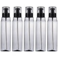 thumbnail image 1 of EeaseCA 5pcs 250ml Portable Cosmetic Liquid Dispensing Spray Bottle Refillable Subpackaging Bottle Fine Mist Sprayer Set(Black), 1 of 8