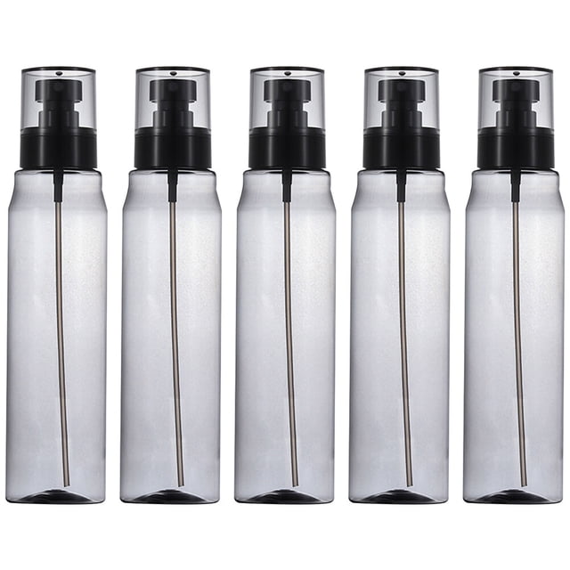 EeaseCA 5pcs 250ml Portable Cosmetic Liquid Dispensing Spray Bottle Refillable Subpackaging Bottle Fine Mist Sprayer Set(Black)