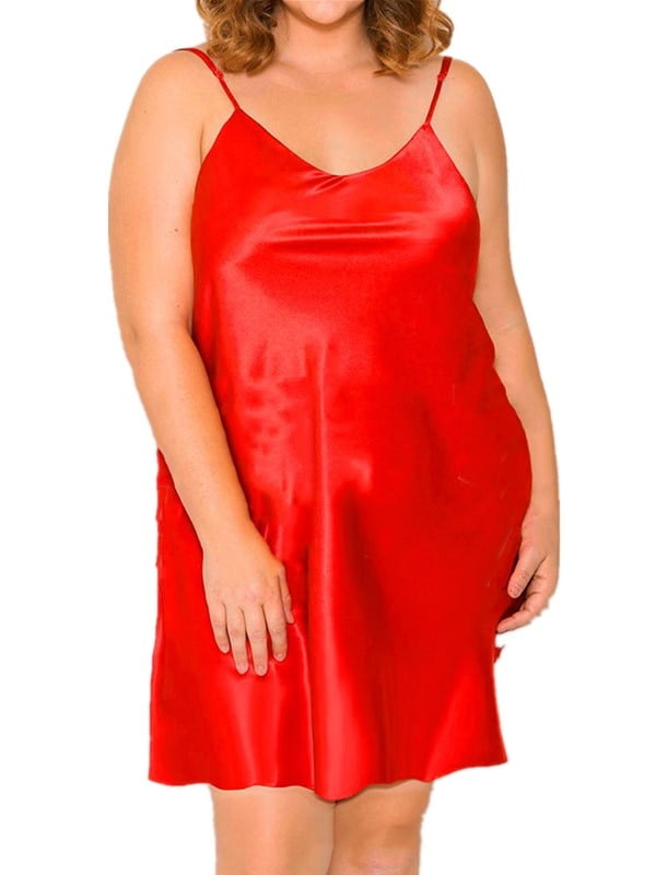 red color night dress