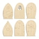 thumbnail image 2 of 6 diseños de puertas de jardín de hadas de DIY en ventanas de hadas sin terminar ornamento para hogar 3,9x2,5 pulgadas CUTICAT Mini puertas de hadas, 2 of 8