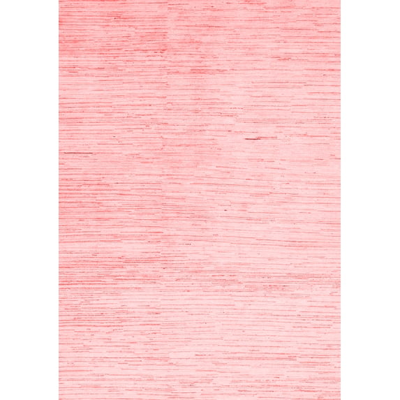 Ahgly Company Machine Washable Indoor Rectangle Solid Red Modern Area Rugs, 2' x 4'
