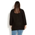 thumbnail image 3 of Avenue Women's Plus Size Oversize Cowl Soft Knit Relaxed Fit Sweater, 3 of 5