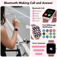 thumbnail image 3 of Refurbished IKT Smart Watch, 1.85-Inch HD Touch Screen, Bluetooth Calling, 120+ Sports Modes, IP68 Waterproof, Rose, P125, 3 of 5