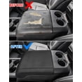 thumbnail image 4 of KBH Center Console Armrest Cover Fit for Ford F250 F350 F450 2011-2016 Super Duty Accessories, Leather Comfort Armrest Pad Console Lid Cushion Protector, Black, 4 of 7