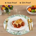 thumbnail image 4 of Sage Green Eucalyptus Leaves Round 15 Inch Placemats Set of 4, Spring Summer Botanical HeatResistant Non Slip Place Mats for Dining Table, Wipeable Braided Kitchen Table Mats for Housewarming, 4 of 9