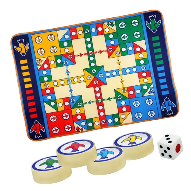 OUNONA 1 Set Parent Child Interaction Toy Chess Game Rug Assorted Color Family Travel