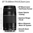 thumbnail image 4 of Canon EOS 2000D / Rebel T7 DSLR Camera with 18-55mm + 75-300mm Lens + 2 Pcs 32GB Memory + Tripod + Case + ZeeTech Kit, 4 of 7