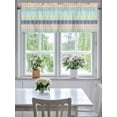 thumbnail image 4 of Curtain Valance for Windows,Boho Colorful Stripe Ethnic Style Kitchen Valances Rod Pocket Short Curtains,Rustic Flower Petals Art Window Treatment Panel for Bedroom Bathroom 60"x18", 4 of 7