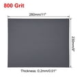 thumbnail image 3 of Uxcell 800 Grits Waterproof Sandpaper Wet Dry Sand Paper Wood Furniture Finishing Silicone Grey 5pcs, 3 of 5