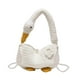 thumbnail image 4 of Bolso bandolera de moda con cuentas, cartera con correa, bolso tejido con animales de dibujos animados Blanco Yuyangstore Bolso de punto, 4 of 8